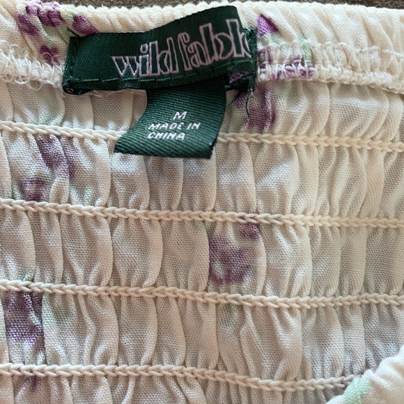 Purple and white floral wild fable long sleeve - Picture 3 of 5